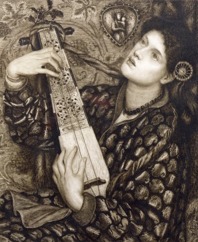 A Christmas Carol, Engraved by Eugene Gaujean, Published by Robert Dunthorne, 1891 by Dante Gabriel Charles Rossetti